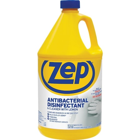 Zep 128 Oz. Lemon Antibacterial Disinfectant All-Purpose Cleaner ZUBAC128